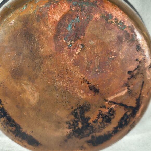 Revere Ware 1801 Copper  Bottom 7” Sauce Pan/Skillet - Picture 3 of 4